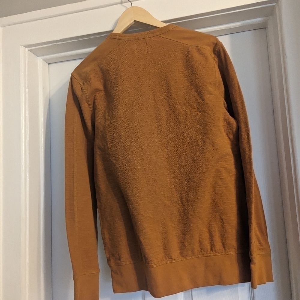 Men's Gap Orange Crew Neck Sweatshirt/ Long Sleeve Shirt- Size Medium - Picture 2 of 5